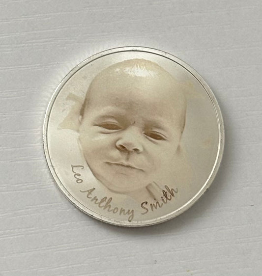 Engraved Baby Keepsake Coins
