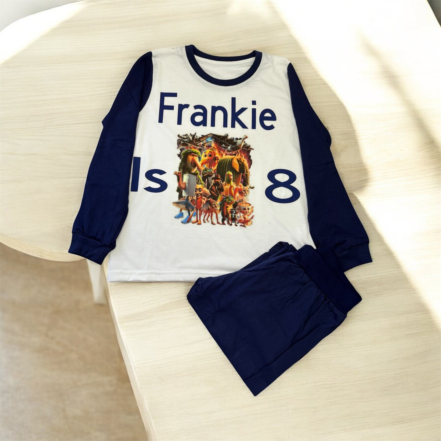 Children's Navy Italian Brainrot Pyjamas